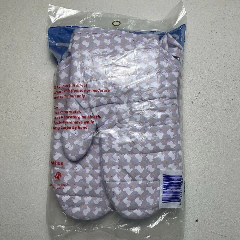 VTG New In Bag Lamb Sheep Hot Pads And Mits